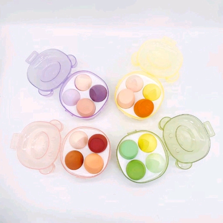 Little Bear box beauty egg, soft and non-powder-eating, diagonally cut makeup egg, gourd sponge powder puff, setting makeup cushion, makeup egg. detail image 7