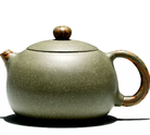 紫砂茶壶青色圆茶壶