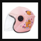 粉色小熊图案儿童头盔图