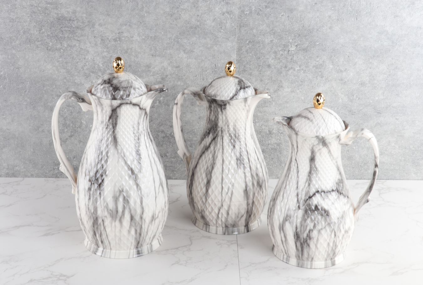 中东风格迪拜阿拉伯高端保温瓶保温壶咖啡壶套装POP-WG/MB/BG