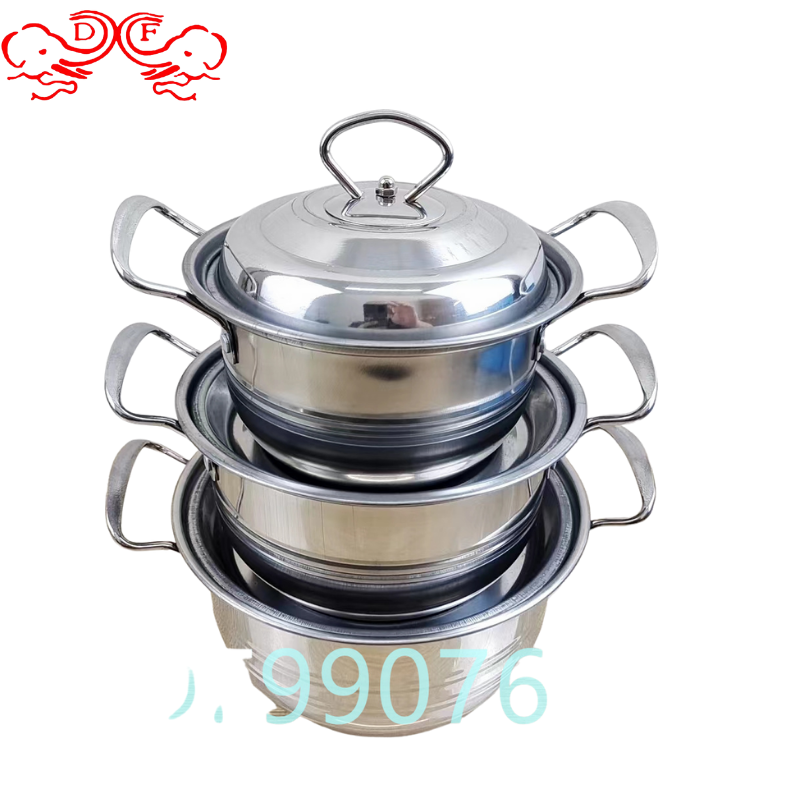 DF99076 Three-piece set Pot Stew pot Double-handled soup pot DF TRADING HOUSE