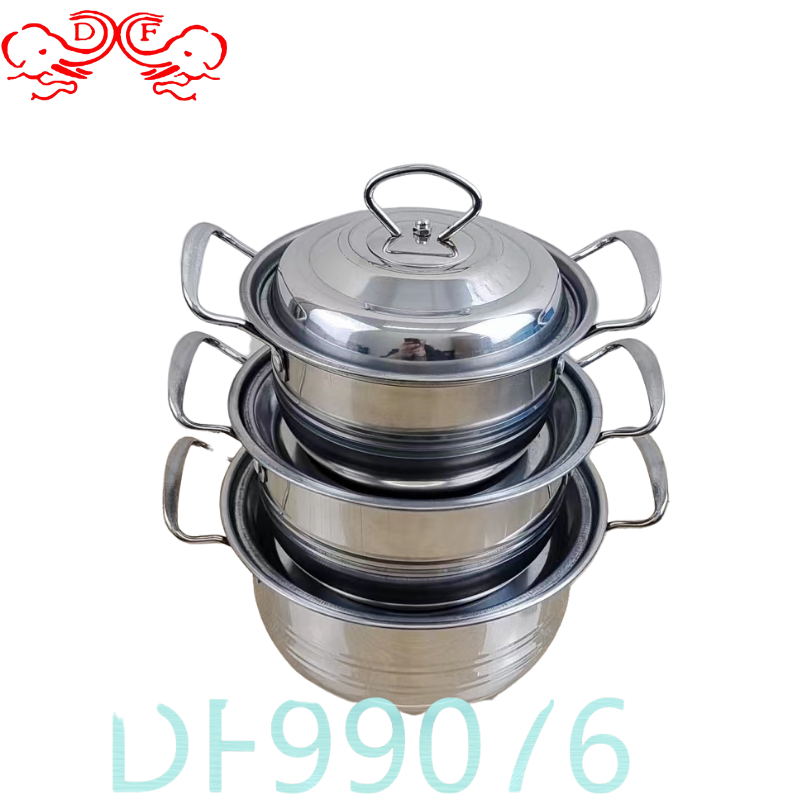 DF99076 Three-piece set Pot Stew pot Double-handled soup pot DF TRADING HOUSE Item Picture