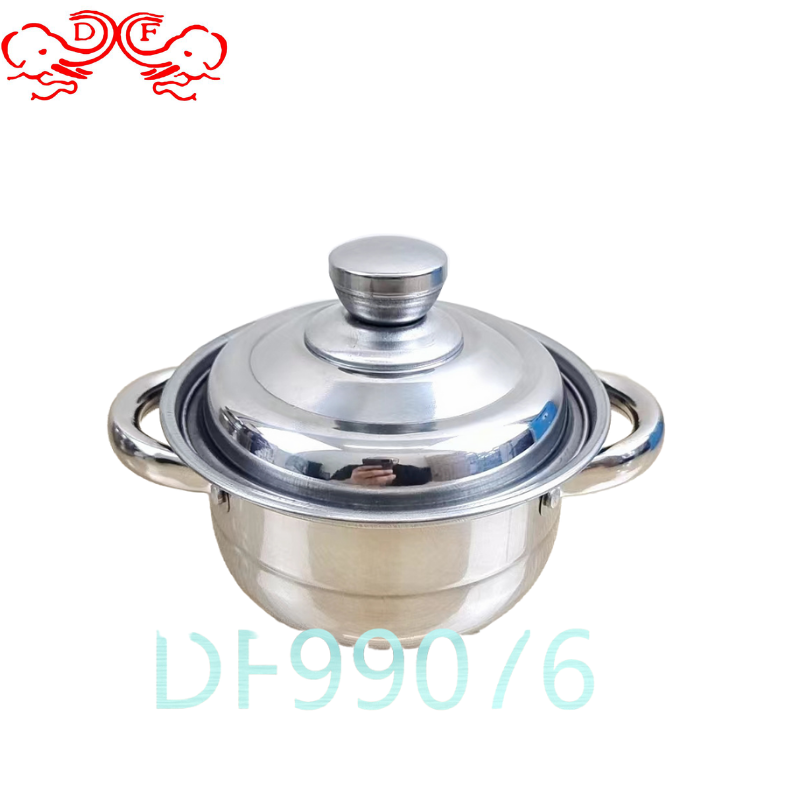 DF99076 Stainless steel pot set, three-piece stew pot, double-handled soup pot, DF TRADING HOUSE Specification image