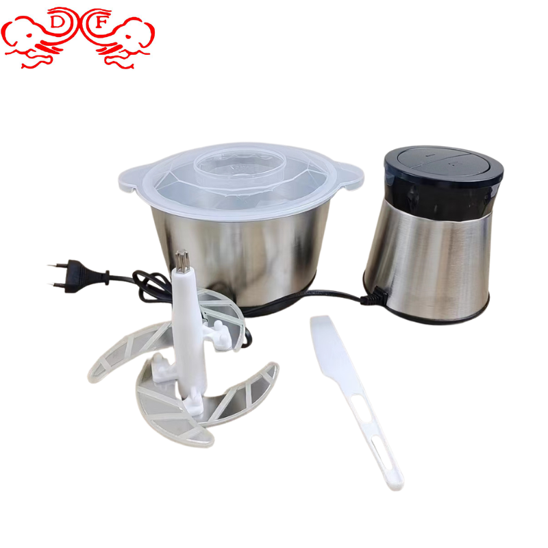 DF99943 Household stainless steel meat grinder, electric filling, vegetable and meat mincing machine, DF Trading House details Picture