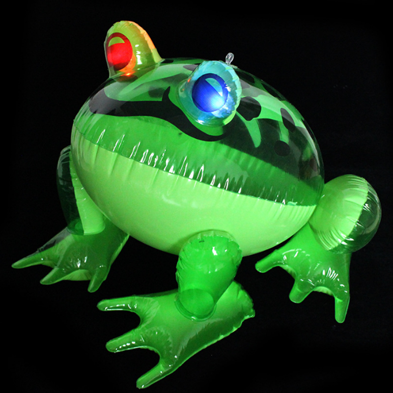  pvc充气眼睛发光青蛙 充气玩具发光大青蛙 充气斑点青蛙 厂家直销详情图2