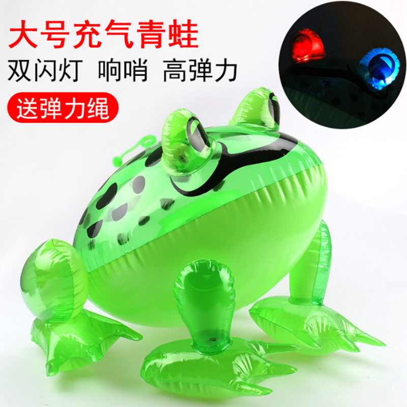 pvc充气眼睛发光青蛙 充气玩具发光大青蛙 充气斑点青蛙 厂家直销详情图3