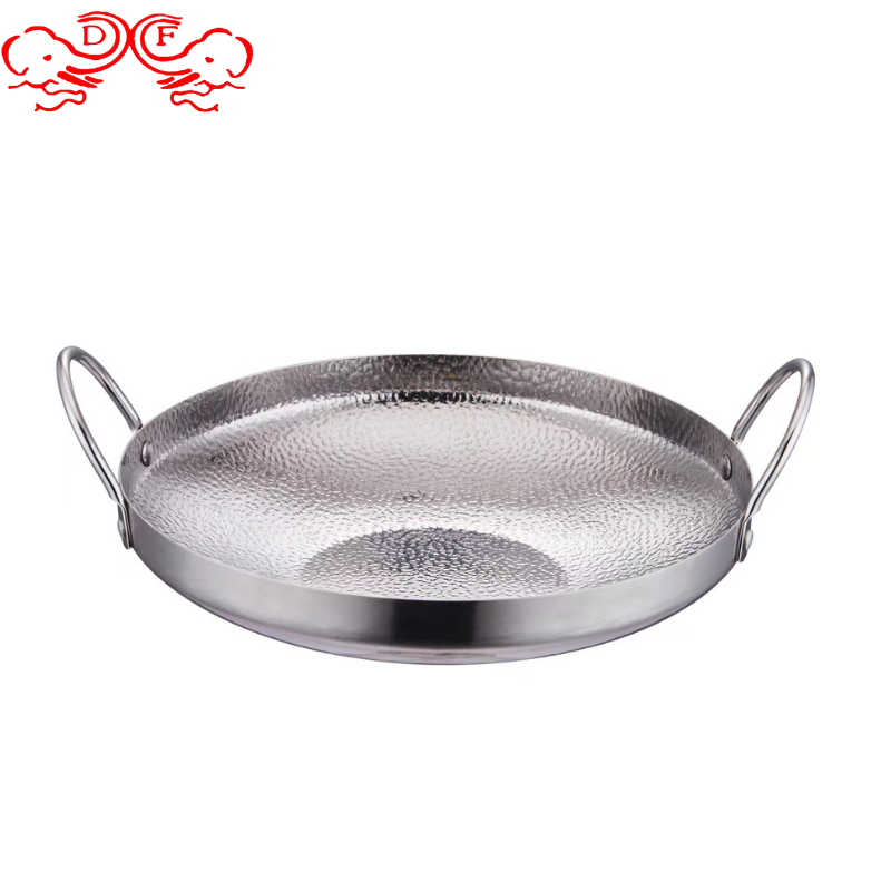 DF99040 Ramen pot, Korean stainless steel dry pot, Bar Ding Seafood Pot, stir-frying pot, Extra thick soup pot, alcohol stove, Golden small hot pot, double-ear instant noodle pot, DF Trading house details Picture