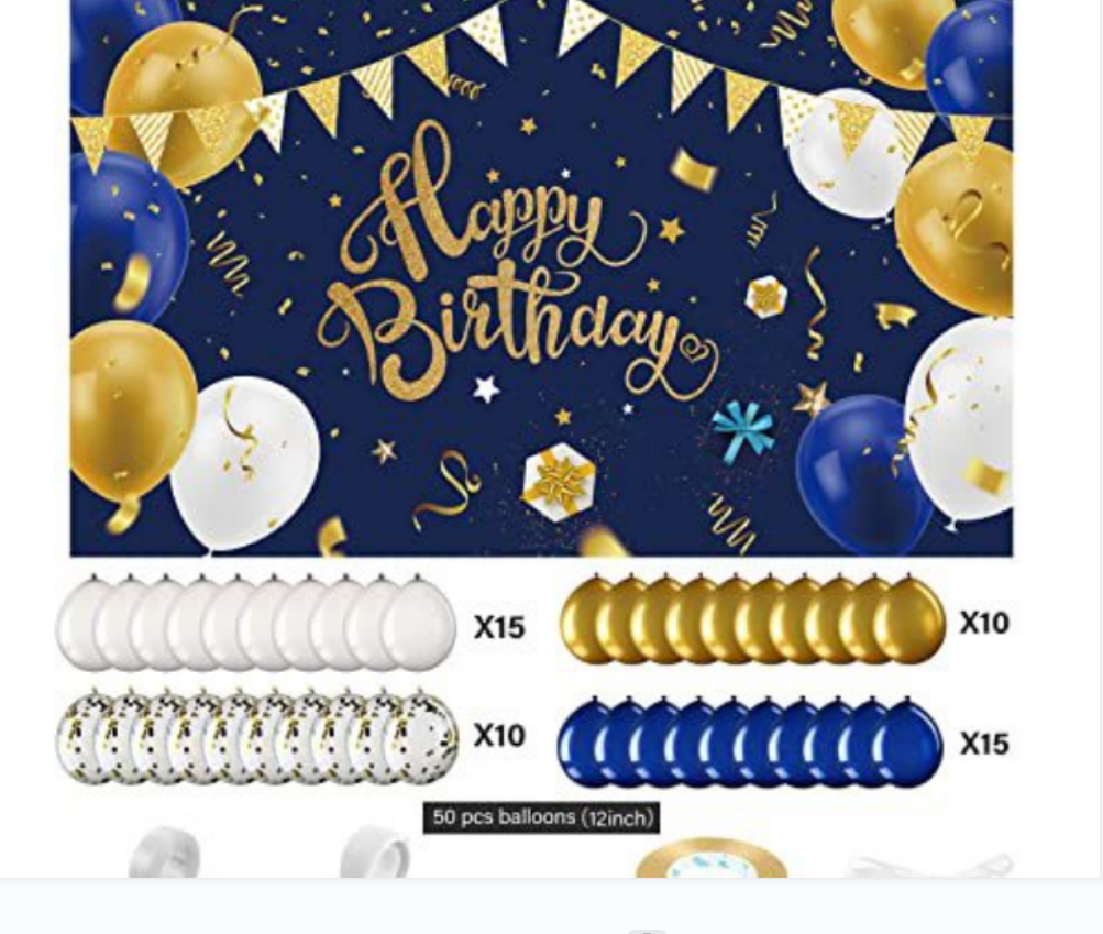 The party is decorated with a blue starry sky background cloth as an anniversary item Application Scenario