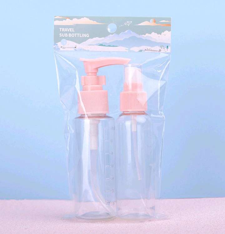 Two portable lotion bottles and spray bottles. detail image 2