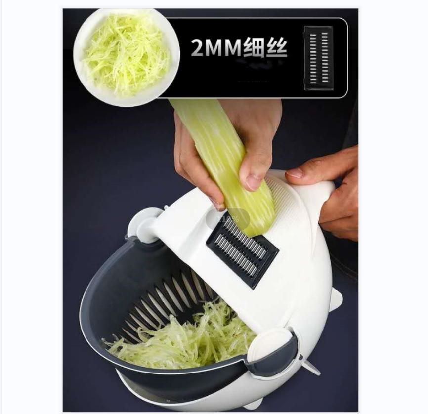 Vegetable grater, potato slicer and shredder, vegetable washing basket, household grater, draining basket, vegetable cutter