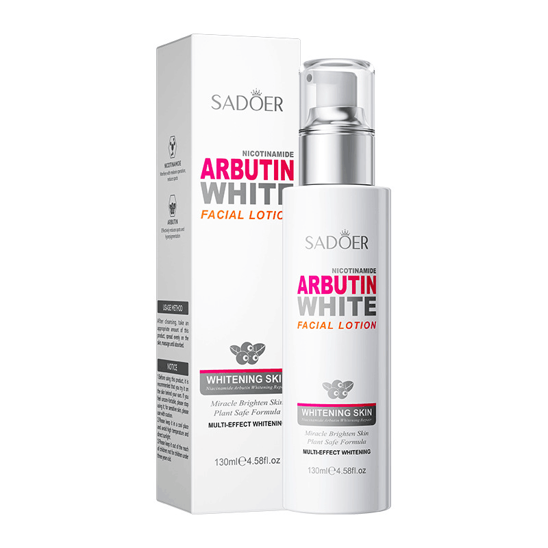 Cross-border export of SADOER Niacinamide arbutin Refreshing Moisturizing Lotion in full English Application Scenario