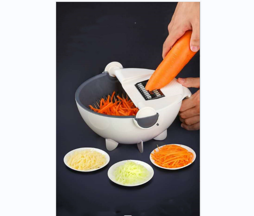 Vegetable grater, potato slicer and shredder, vegetable washing basket, household grater, draining basket, vegetable cutter Specification image