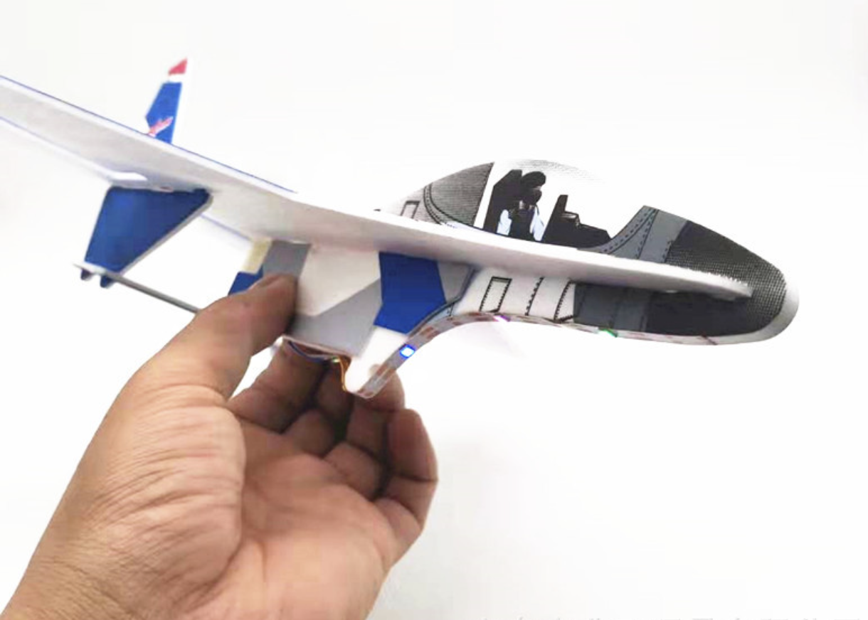 新款玩具电动飞机战斗机苏27泡沫手抛无人滑翔机回旋航模工厂货源详情14