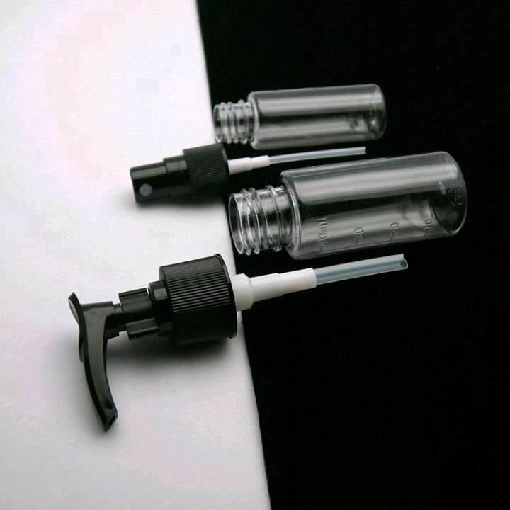 Travel portioning bottle set, portable press bottle, spray bottle, round cap bottle Specification image