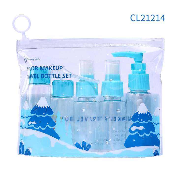 Viaje portátil split bottle kit de lavado de cuidado de la piel muestra de productos split bottle spray bottle lotion bottle round cap