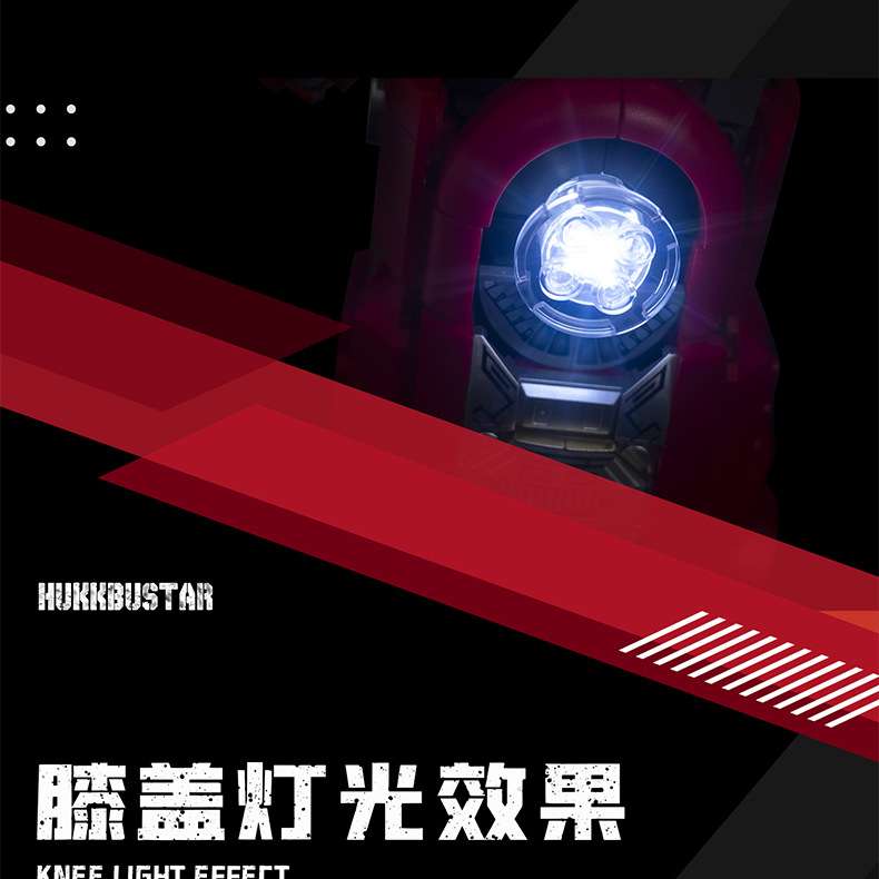 K Box V5004 Anti-Hulk Mecha MOC Model Children's educational assembly and insertion small particle building block toy detail image 9