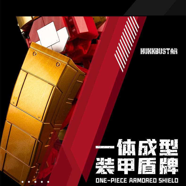 K Box V5004 Anti-Hulk Mecha MOC Model Children's educational assembly and insertion small particle building block toy detail image 6