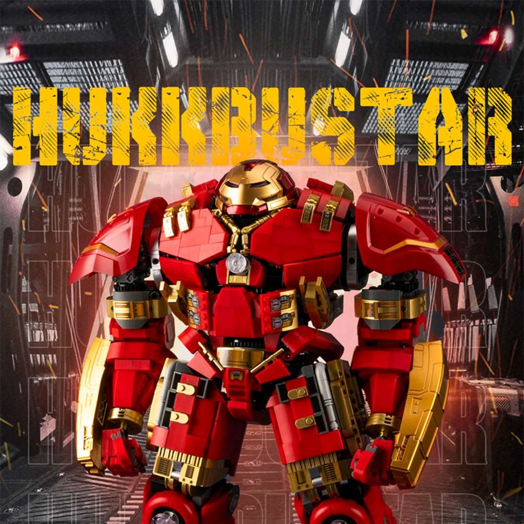 K Box V5004 Anti-Hulk Mecha MOC Model Children's educational assembly and insertion small particle building block toy