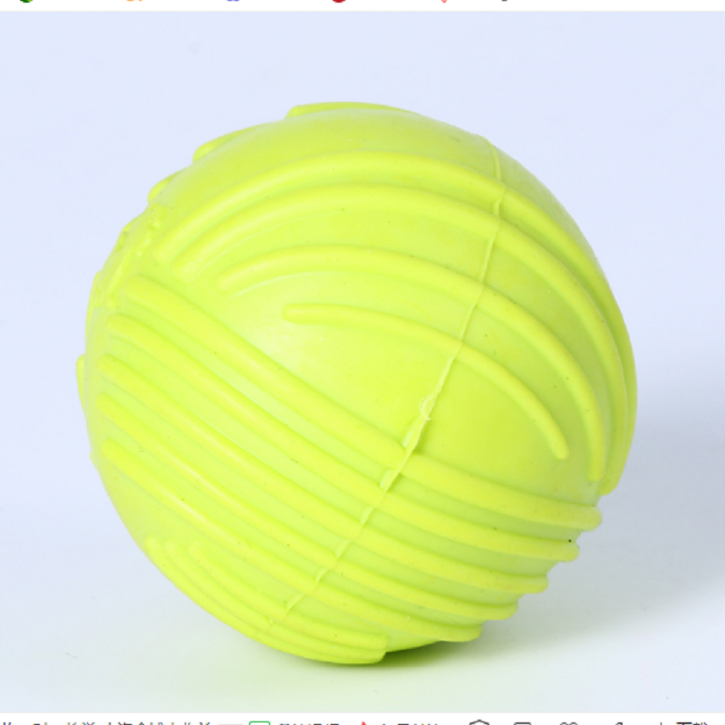 Juguete para perros bola vocalizable color textura bola relajante molar limpieza dental interactivo entrenamiento mascota juguete pequeño Application Scenario