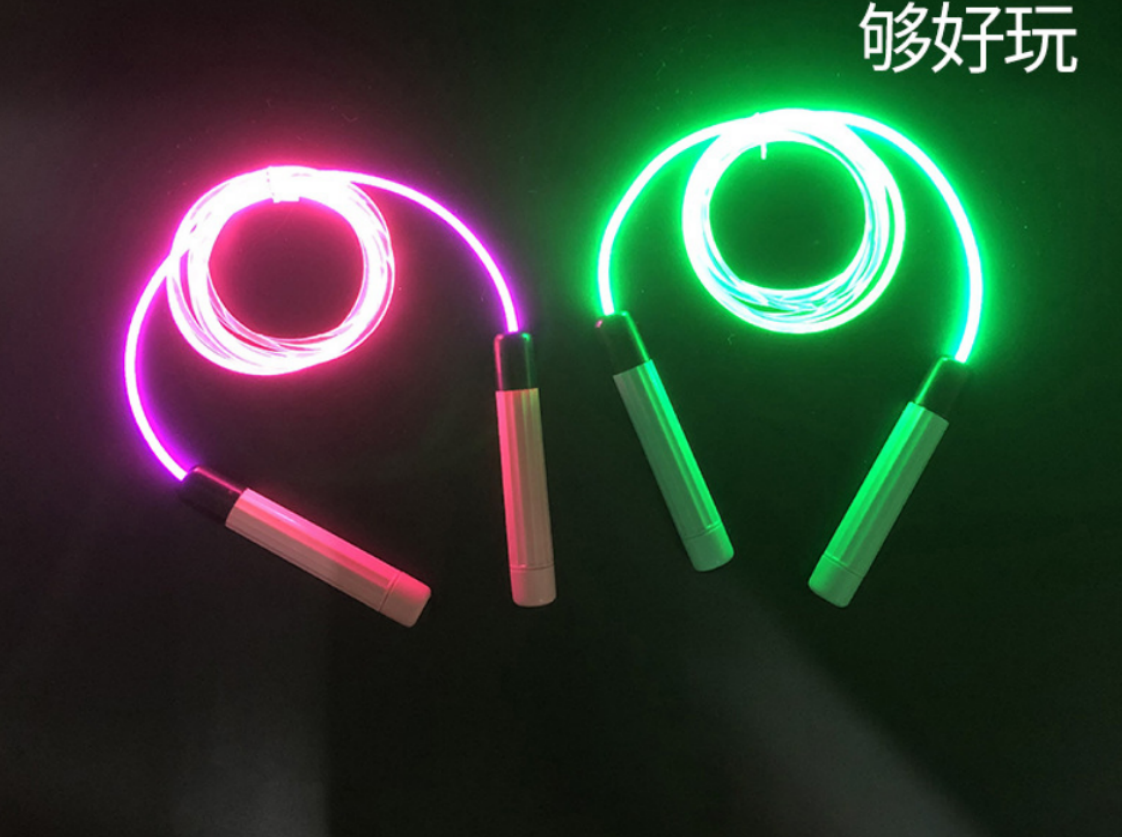 炫光跳绳成人儿童通用款运动训练酷炫夜光跳绳运动体育用品