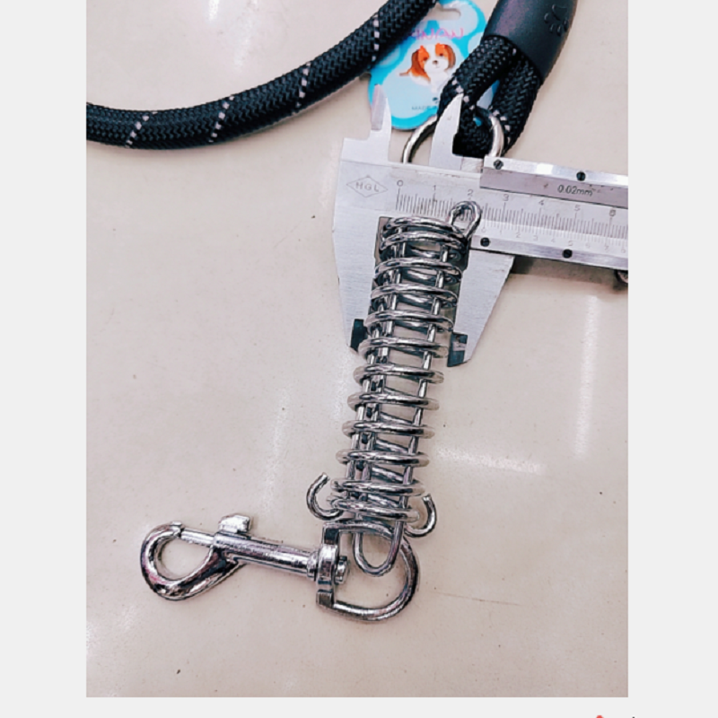 The pet leash is 150cm long and 1.2cm in diameter, with a non-elastic spring sponge handle Specification image