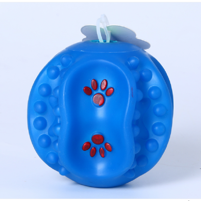 Nuevo estilo de juguetes para mascotas bola de alimentación de fuga esfera curvada sonido extraño llamada bola de alimentación de fuga color perro molar juguete para perros Application Scenario
