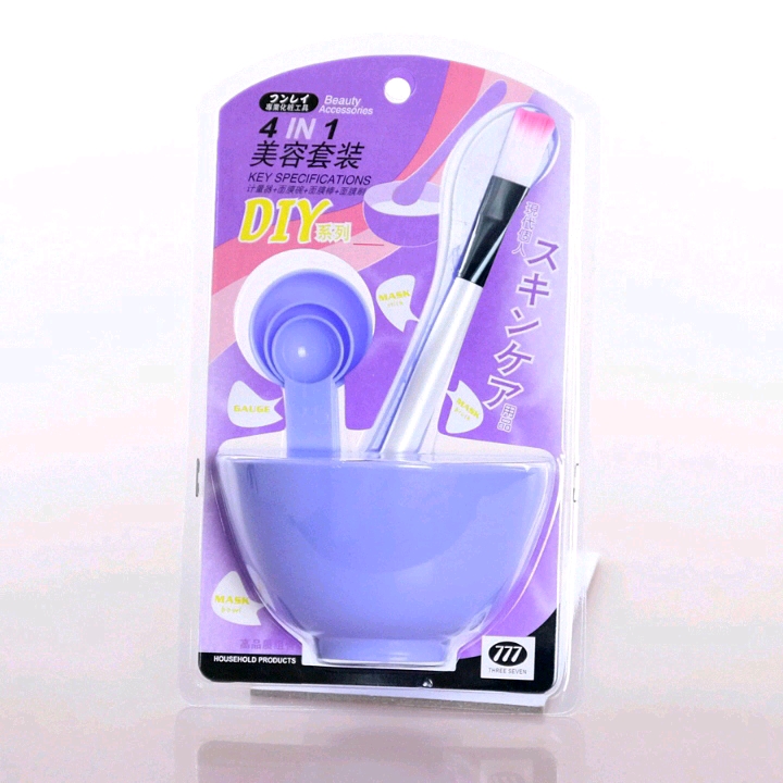 DIY beauty tool set: Mask bowl, mask stick, mask brush, portion spoon, beauty bowl detail image 4