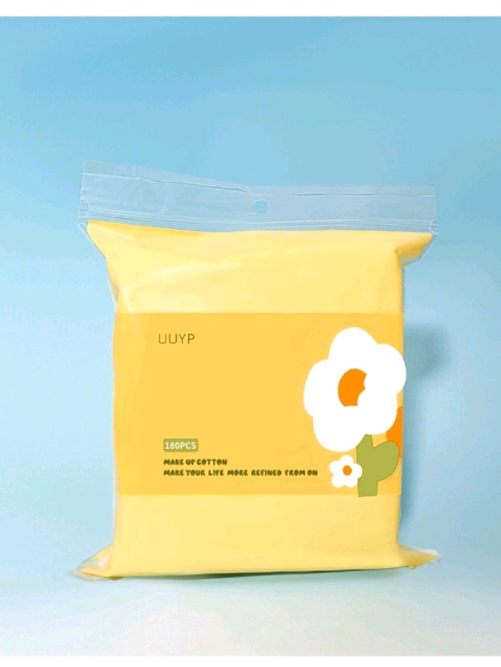 Rectangular dry and wet dual-purpose household makeup cotton bags, light and thin makeup remover cotton, soft skin ~ detail image 8