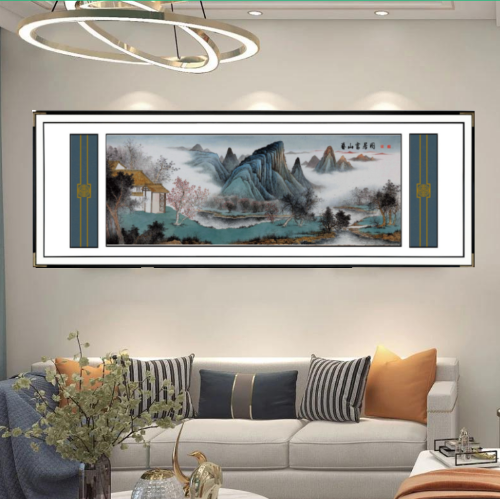 瓷艺/春山富居图/高温烧制产品图