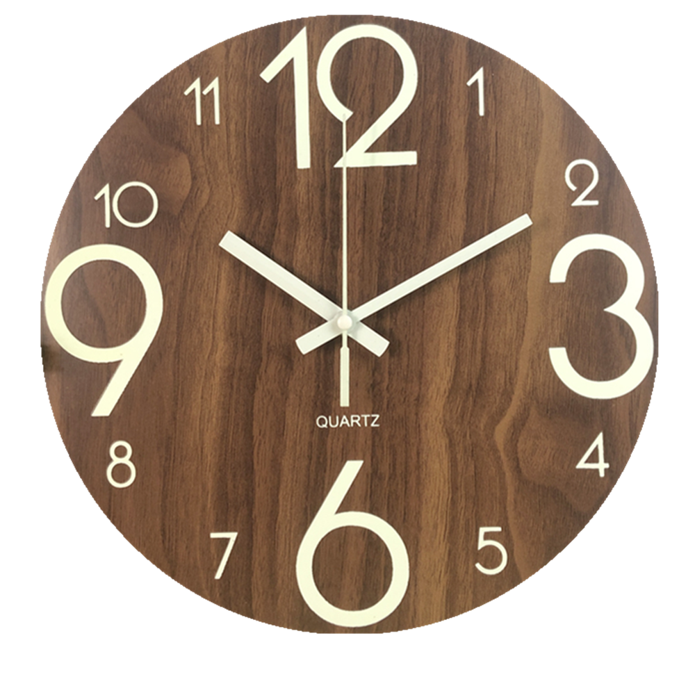 静音挂钟/圆形挂钟/夜光时钟产品图