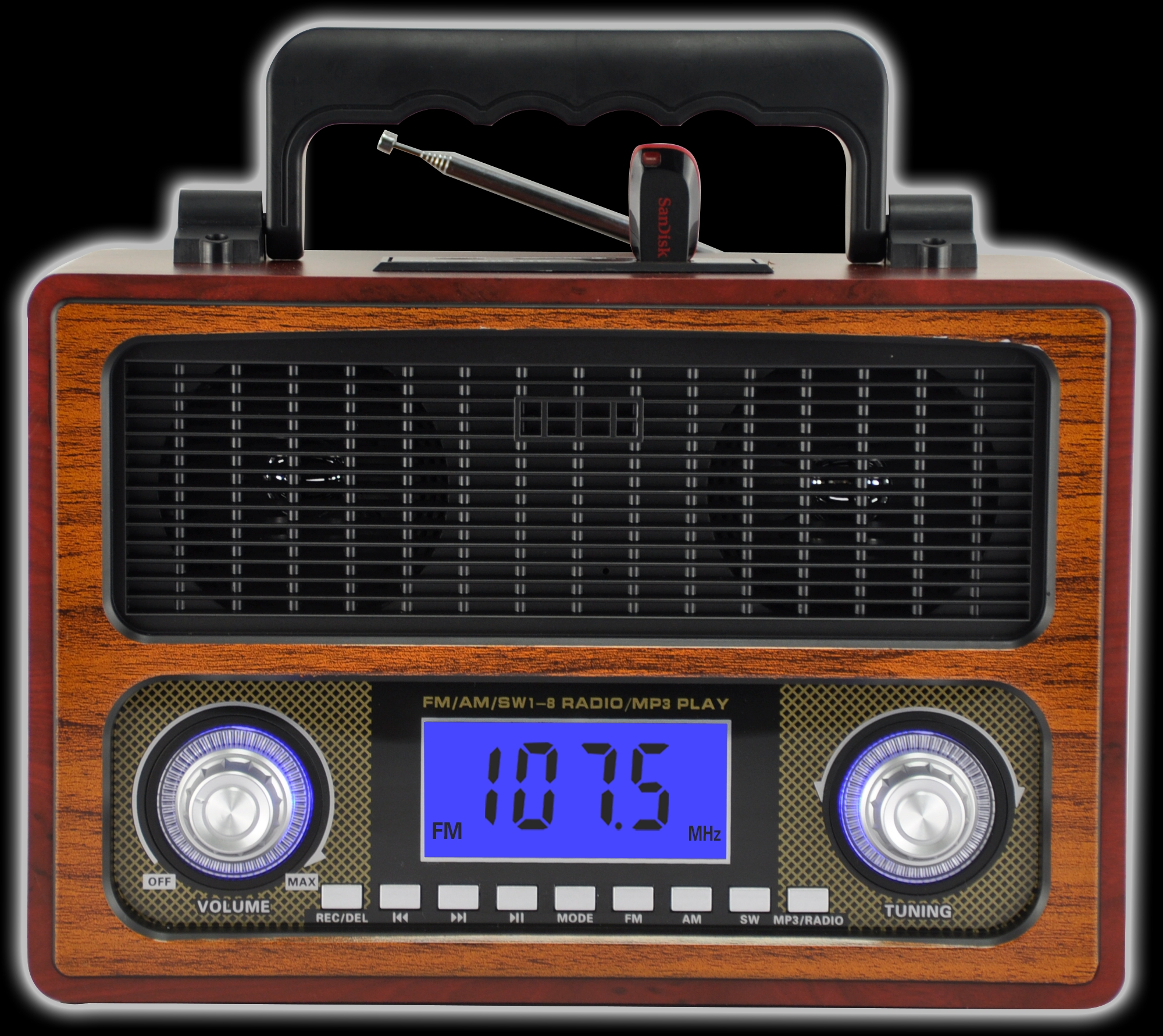 多功能充电复古收音机,造型优美，远销海外详情图3