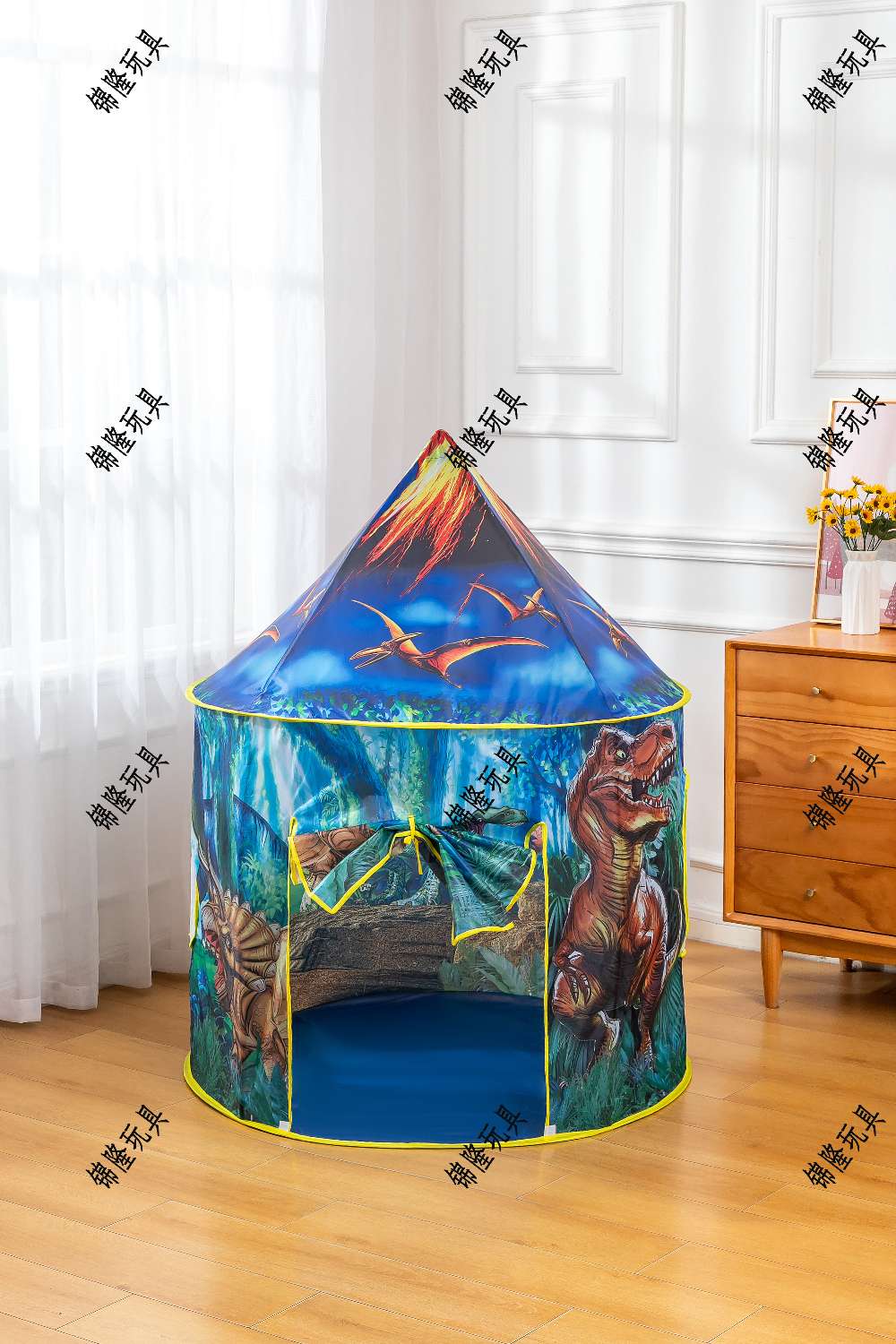 Dinosaur yurt children's tent