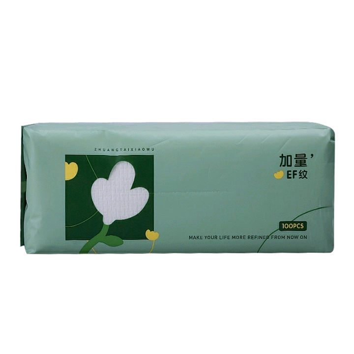 Yanying Facial Beauty Household Disposable Dry and wet dual-purpose cotton soft Cleansing Face Towel 100 packs for both men and women's face towels details Picture