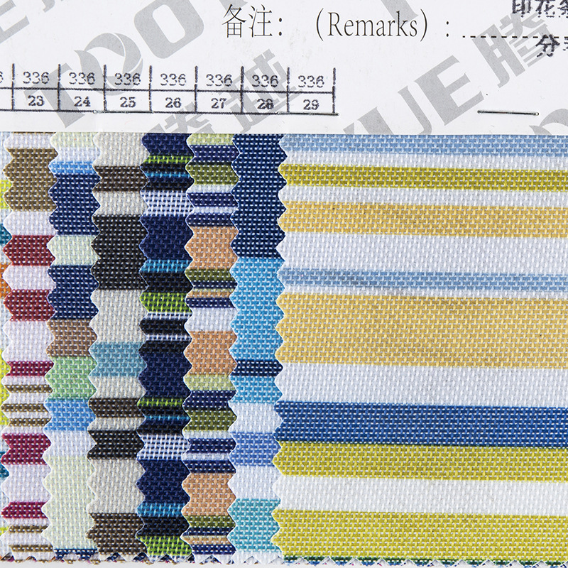 TY-033-6 600D Printed Striped Series 34-color plain Oxford fabric digital printed polyester clothing, luggage and textile fabric