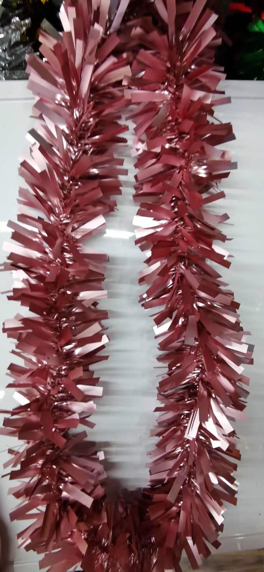 Matte Christmas color strips, light silk color strips, pull strips, party birthday, festival, wedding room decoration, Christmas decoration details Picture