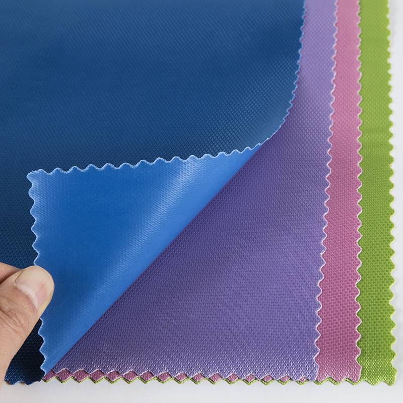 Factory direct sales of TY-019 Tengyue Cross jacquard pvc coated fabric 420 Oxford fabric pvc plain weave base rubber polyester luggage fabric pic 4