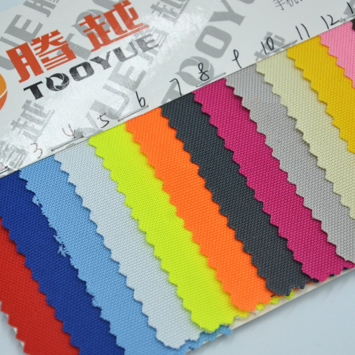 TY-017 600d Oxford Fabric 600d9*6pu coated fabric 600D wear-resistant solid color polyester fabric for luggage Oxford fabric details Picture
