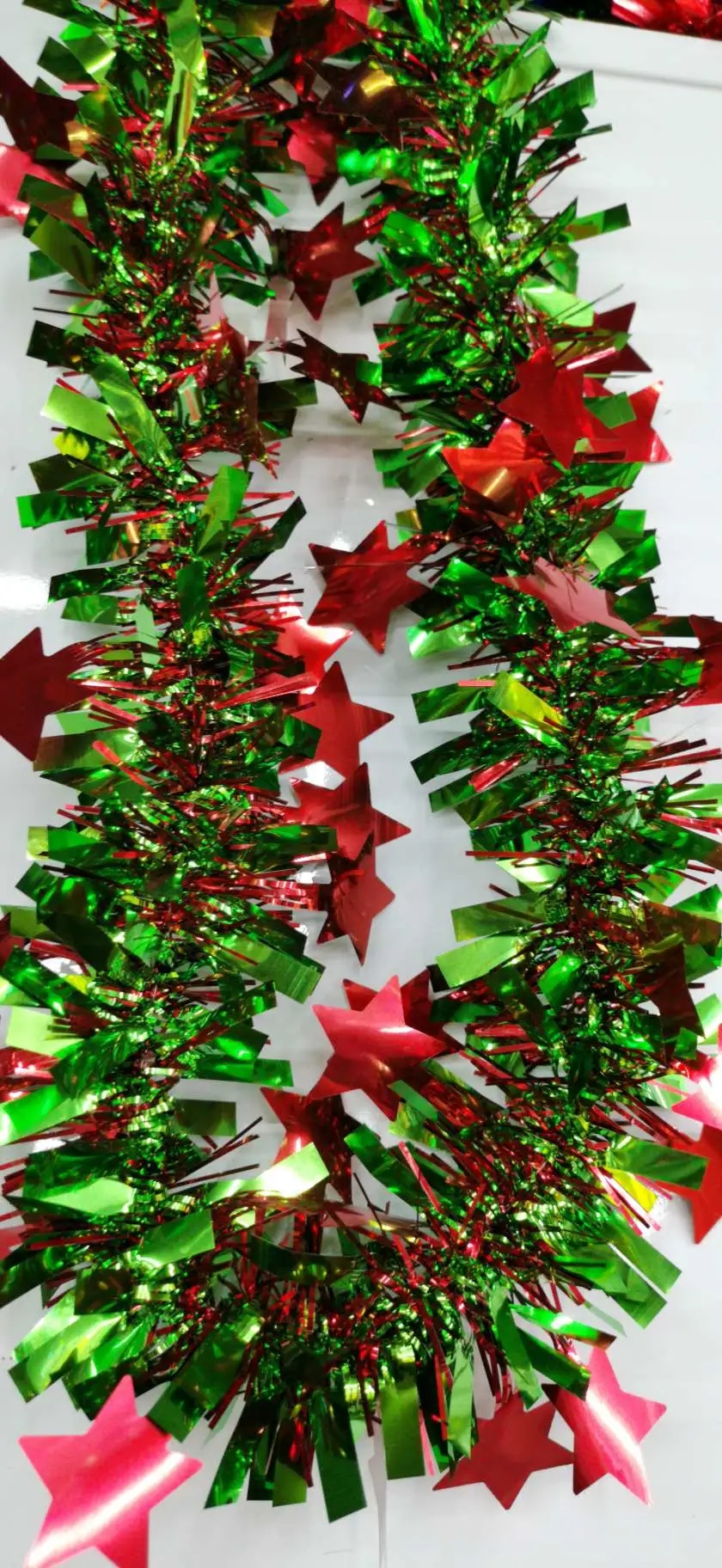 Christmas ribbons, Rubia carnival party decorations, scene arrangement, Christmas ribbons Application Scenario