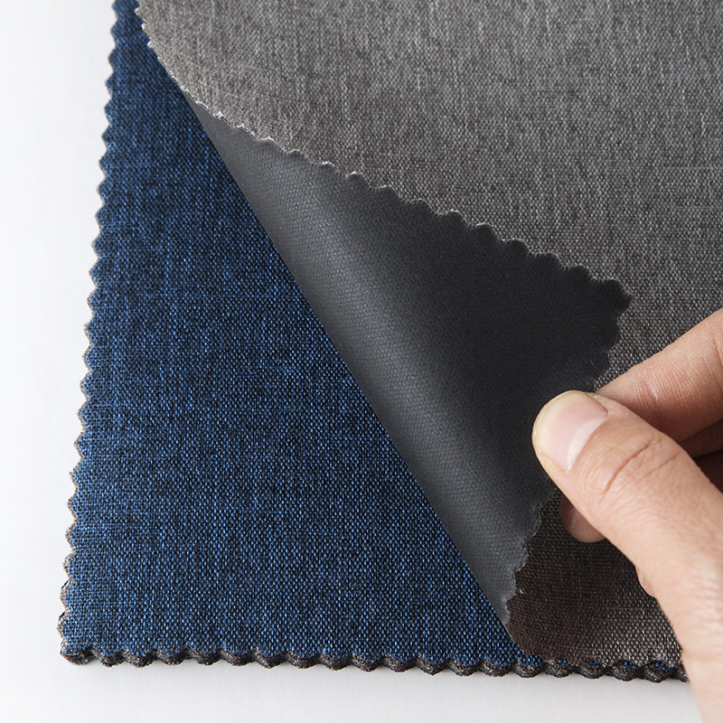 TY-036 cationic Oxford fabric 300d matte PVC-coated polyester luggage knitted fabric matte two-color fabric details Picture