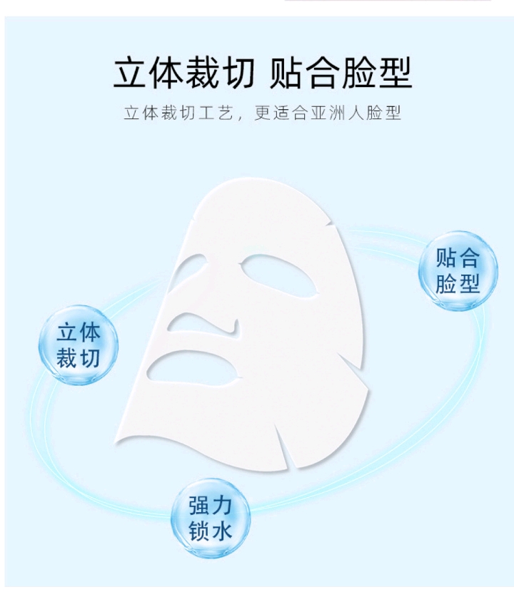 Facial hydrating and moisturizing mask paper, disposable portable compressed mask granules + mask stick + small bowl * detail image 6