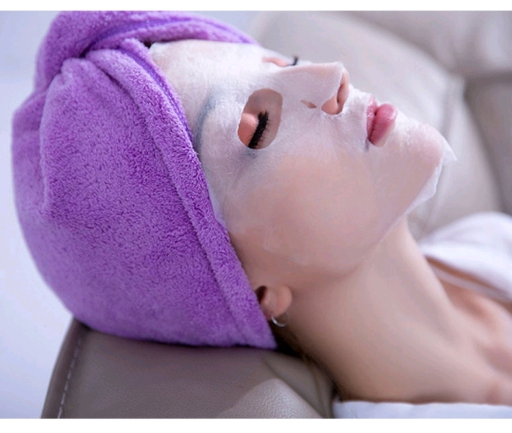 Facial hydrating and moisturizing mask paper, disposable portable compressed mask granules + mask stick + small bowl * detail image 3