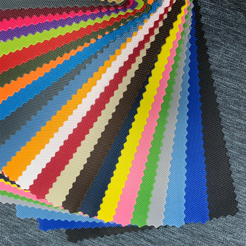 TY-056 1680D single-strand PVC plain knitted fabric, bag textile, digital printing processing, clothing, multi-color Oxford fabric details Picture
