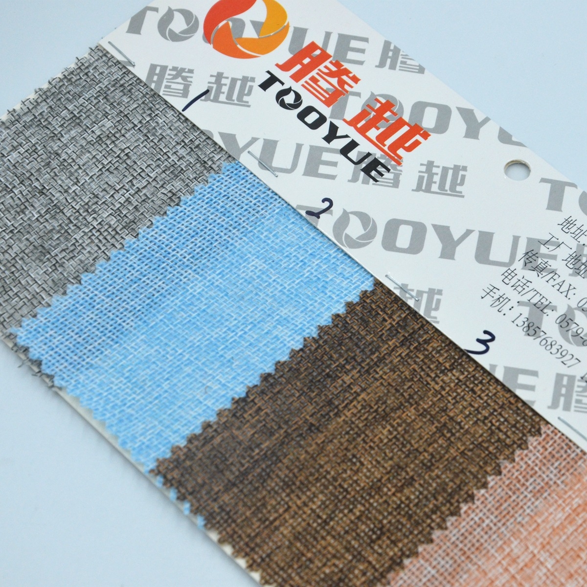 TY-054 1000d New European standard odorless imitation linen PE coated dirty clothes basket indoor trash can fabric 1000d imitation linen Specification image