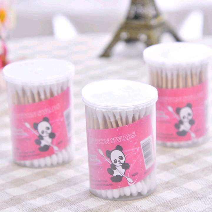 Cylindrical makeup remover cotton swabs, cotton swabs, baby hygiene cotton swabs, cleaning swabs, fine-tipped cotton swabs detail image 3