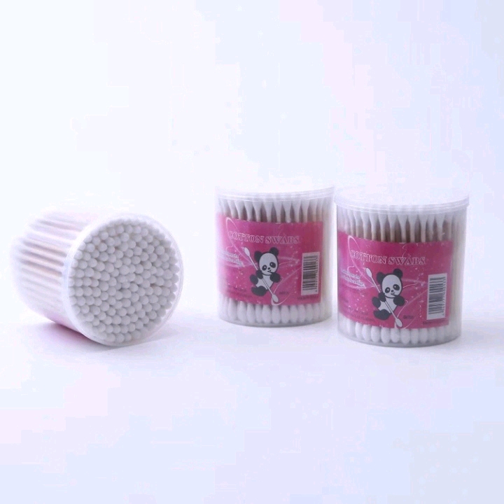 Cylindrical makeup remover cotton swabs, cotton swabs, sanitary cotton swabs, cleaning swabs, fine-tipped cotton swabs detail image 2