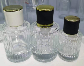厚德玻璃 30ml50ml圆柱竖纹香水玻璃瓶  