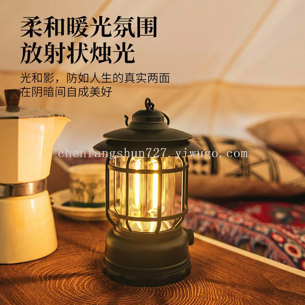 Best-selling camping lamps, atmosphere flame camping tent lamps, retro horse lamps, rechargeable portable lamps, home outdoor lamps Specification image