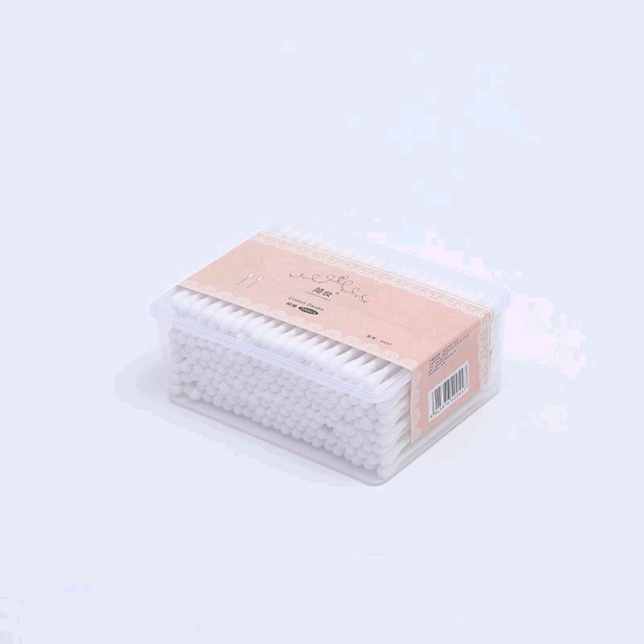 Box set of 200 eco-friendly paper sticks, double-headed cotton swabs, ear cleaning, makeup, household cotton swabs, disposable cleaning cotton swabs. Specification image