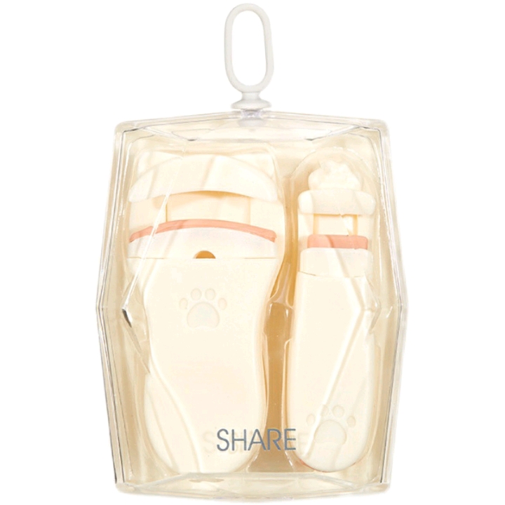 Xuebei Cat Paw Eyelash Curler Set Box Portable Press Type Local Wide-angle Eyelash Curler Specification image