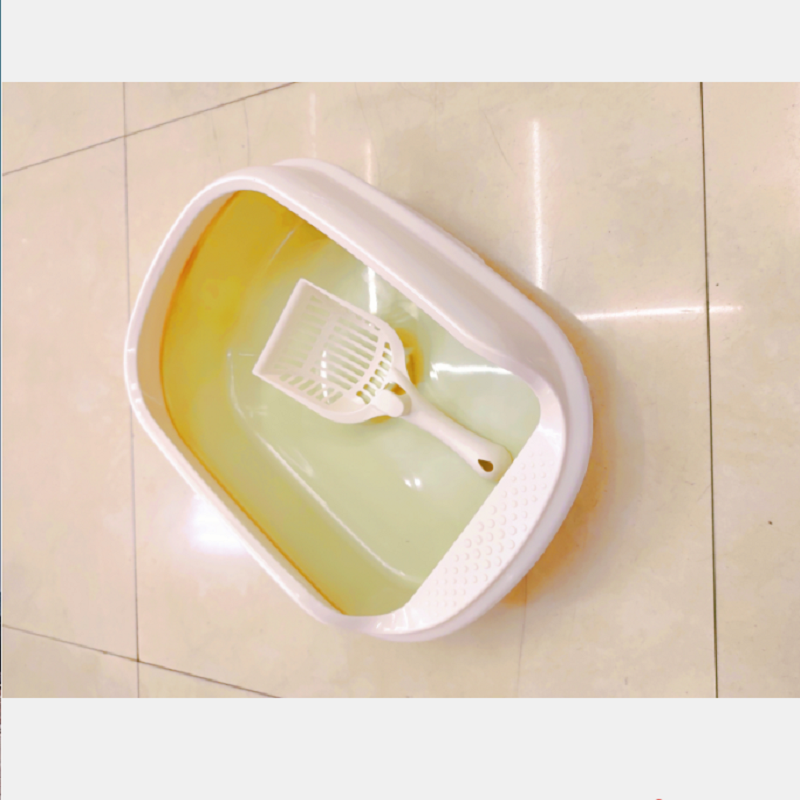 猫砂盆白底实物图